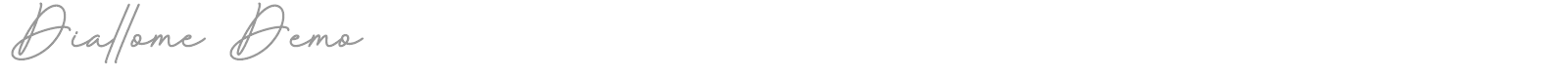 Diallome font preview